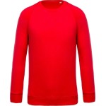 Pánská raglánová mikina z bio bavlny - Red XXL