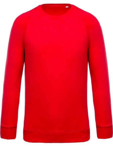 Pánská raglánová mikina z bio bavlny - Red XXL