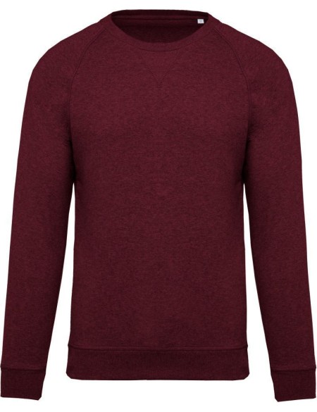 Pánská raglánová mikina z bio bavlny - Wine heather XL
