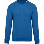 Pánská raglánová mikina z bio bavlny - Ocean blue heather L