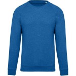 Pánská raglánová mikina z bio bavlny - Ocean blue heather L
