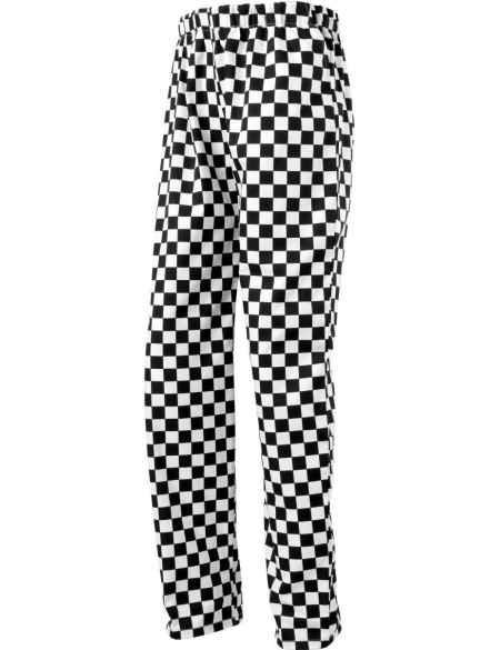 Kuchařské kalhoty - Black/white M