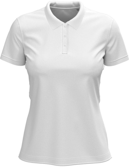 Dámské elastické piqué polo Claire - White M