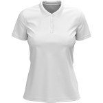 Dámské elastické piqué polo Claire - White XL