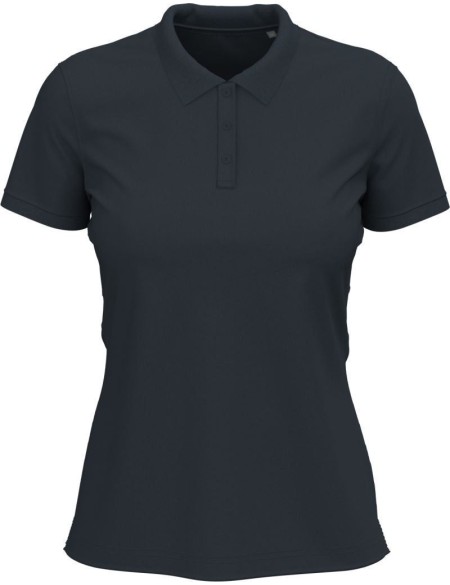 Dámské elastické piqué polo Claire - Blue midnight L