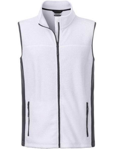 Pánská fleecová vesta Strong - White/carbon XL