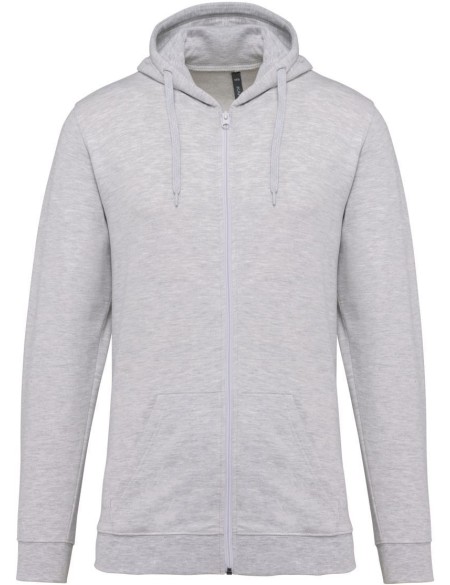 Dámská mikina s kapucí - Ash heather 3XL