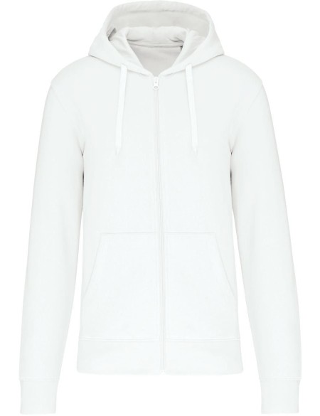 Pánská ekologicky šetrná mikina s kapucí - White XXL
