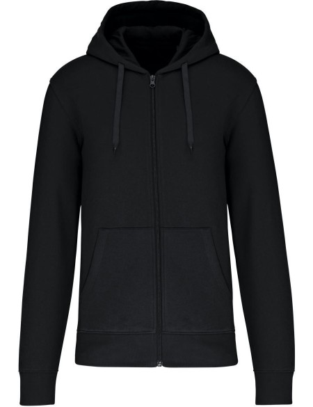 Pánská ekologicky šetrná mikina s kapucí - Black 4XL