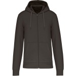 Pánská ekologicky šetrná mikina s kapucí - Dark grey M